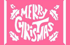 Free Christmas Stencils Advent Craft Ideas For Children To Cut out
