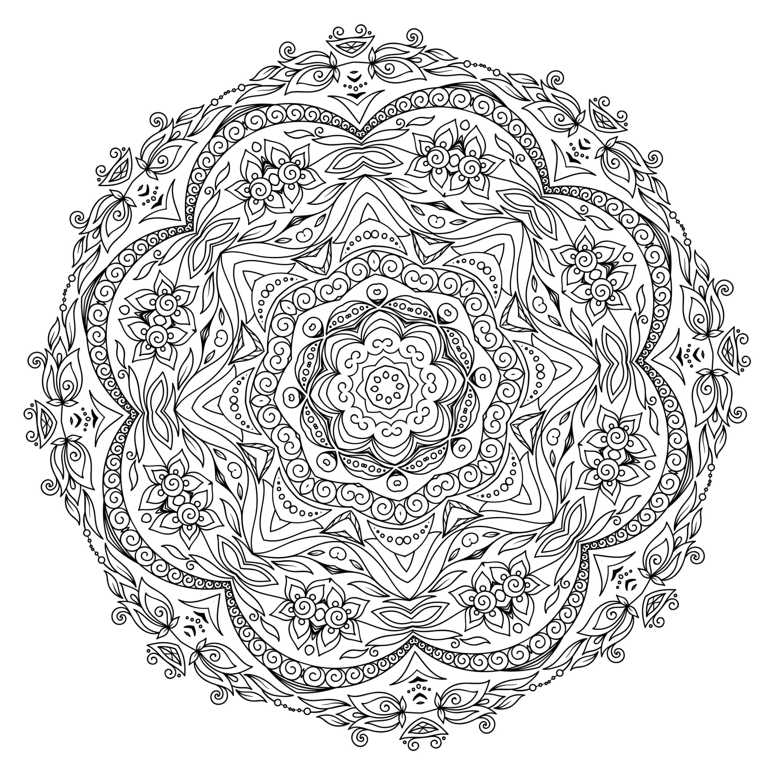 Free Mandalas To Print Free Mandala Coloring Book Printable Pages 