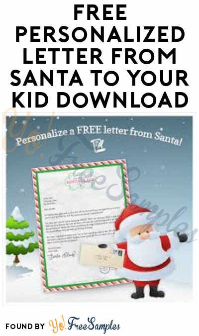 FREE Personalized Letter From Santa After Writing Santa Printable 