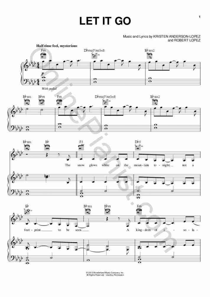 Free Printable Piano Sheet Music For Popular Songs