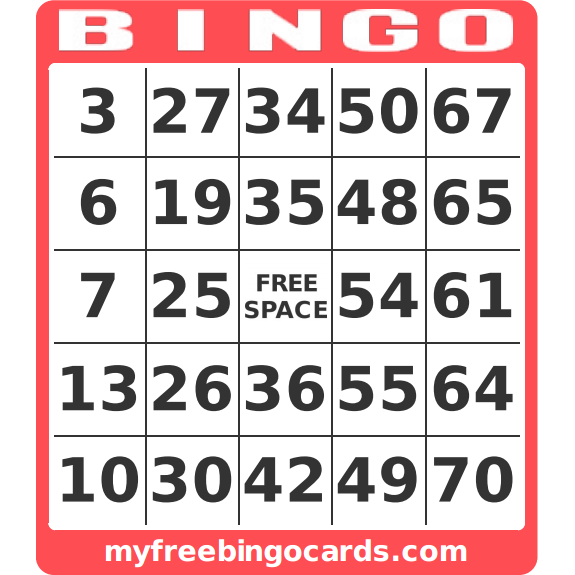 Free Printable 1 20 Number Bingo Card Generator