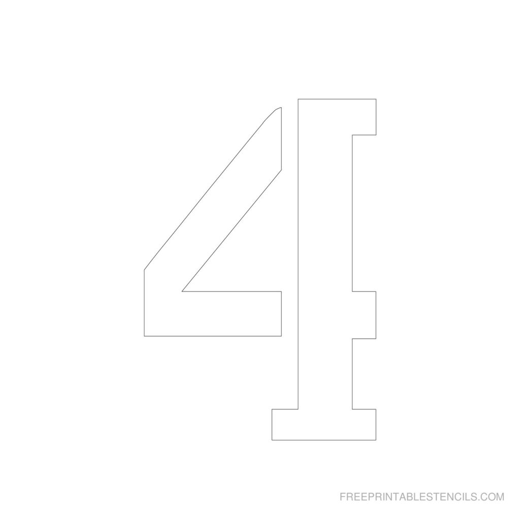 Free Printable 5 Inch Number Stencils Free Printable | Rossy Printable