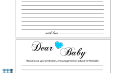 Free Printable Advice For The Baby Cards