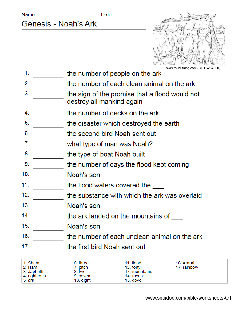 Free Printable Bible Study Lessons Genesis