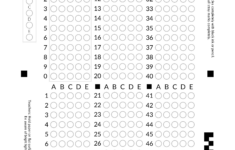 Free Printable Bubble Answer Sheets Free Printable