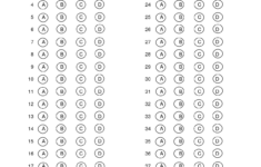 Free Printable Bubble Answer Sheets Free Printables