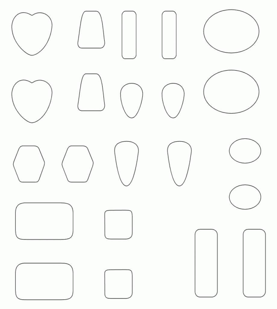 Free Printable Cabochon Templates