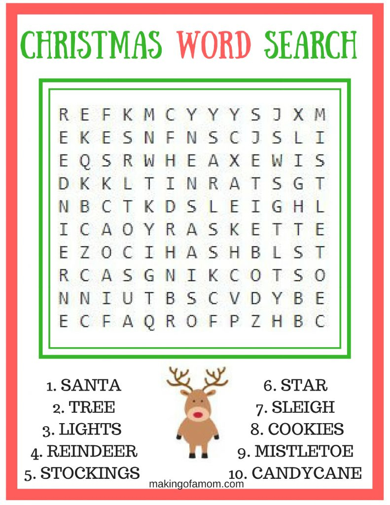 Free Printable Christmas Games And Puzzles For Adults That Are Magic 