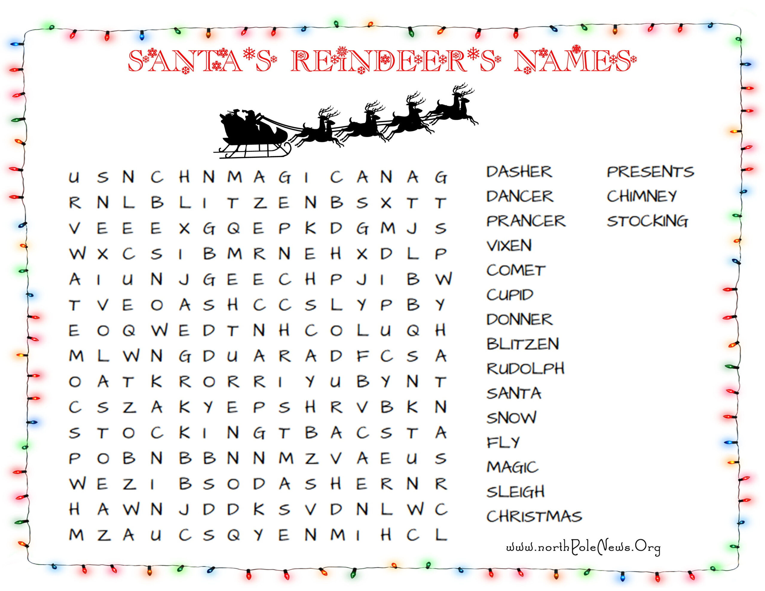 Free Printable Christmas Puzzles And Games Free Printable