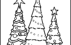 free printable christmas tree coloring pages for kids Free Printable Christmas Tree Coloring Pages For Kids