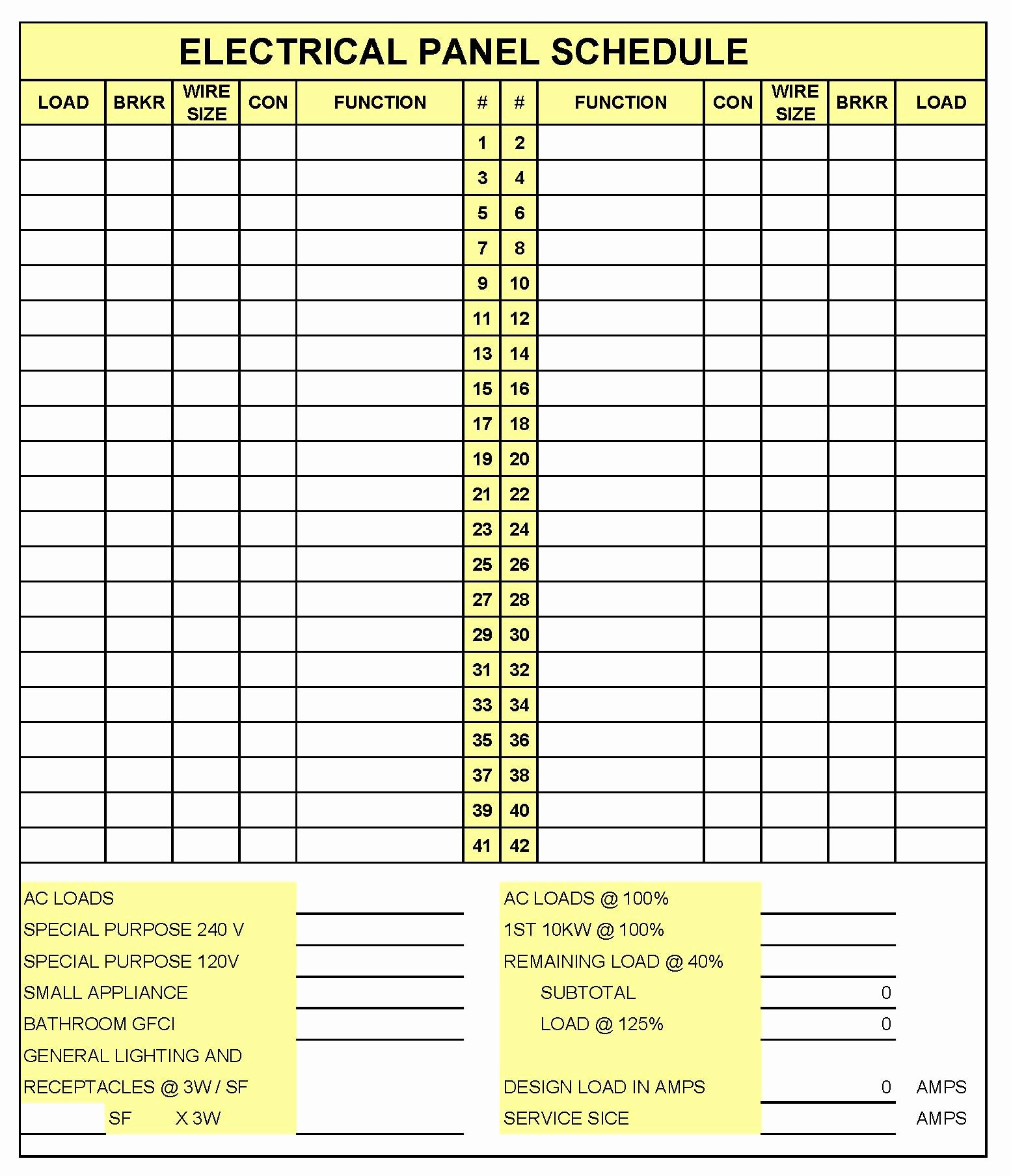 Free Printable Circuit Breaker Panel Labels That Are Superb Russell 