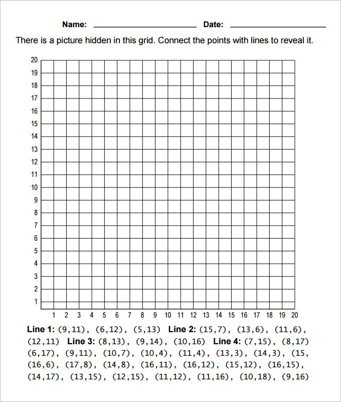 Free Printable Coordinate Graphing Pictures Worksheets Learning How 