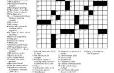 free printable daily crossword puzzles october 2016 printable Free Printable Daily Crossword Puzzles October 2016 Printable