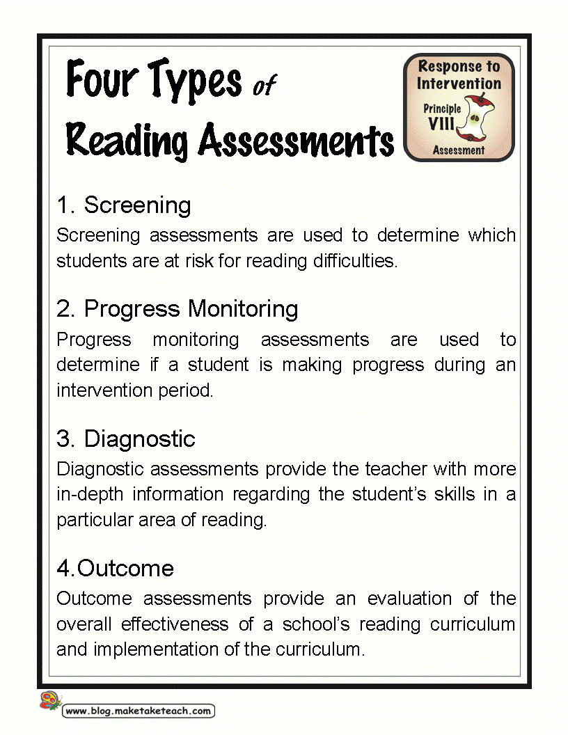 Free Printable Diagnostic Reading Assessments Free Printable