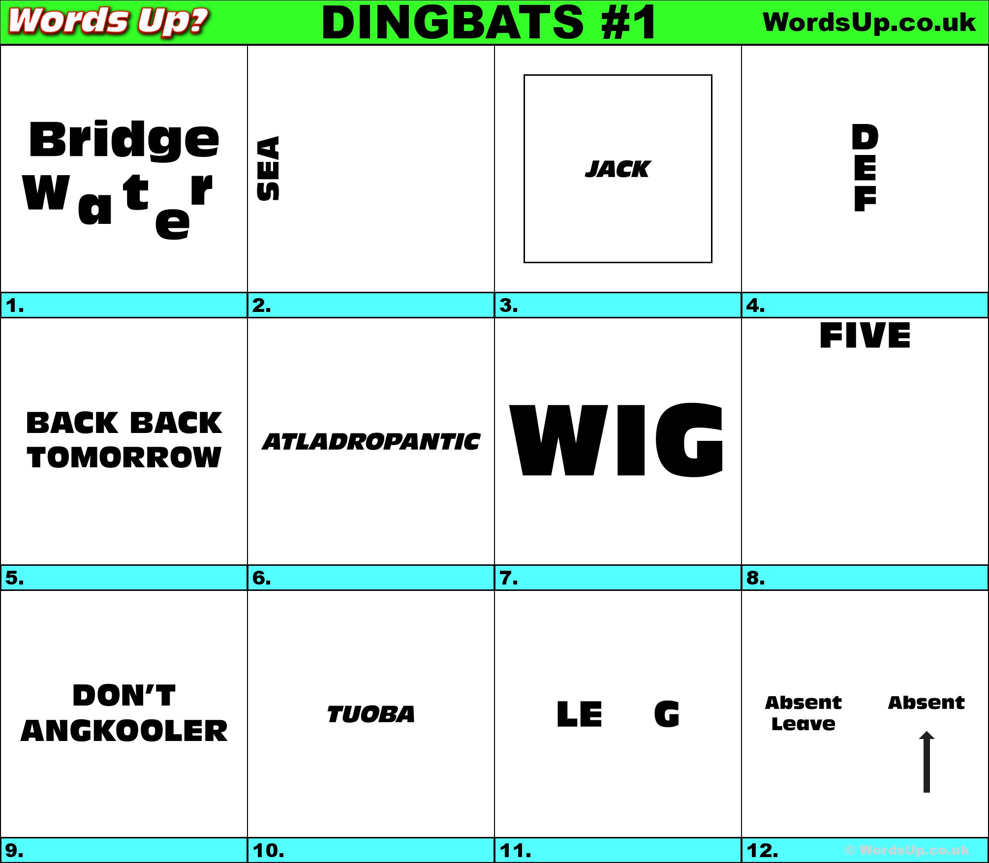 Free Printable Dingbats Puzzles Free Printables