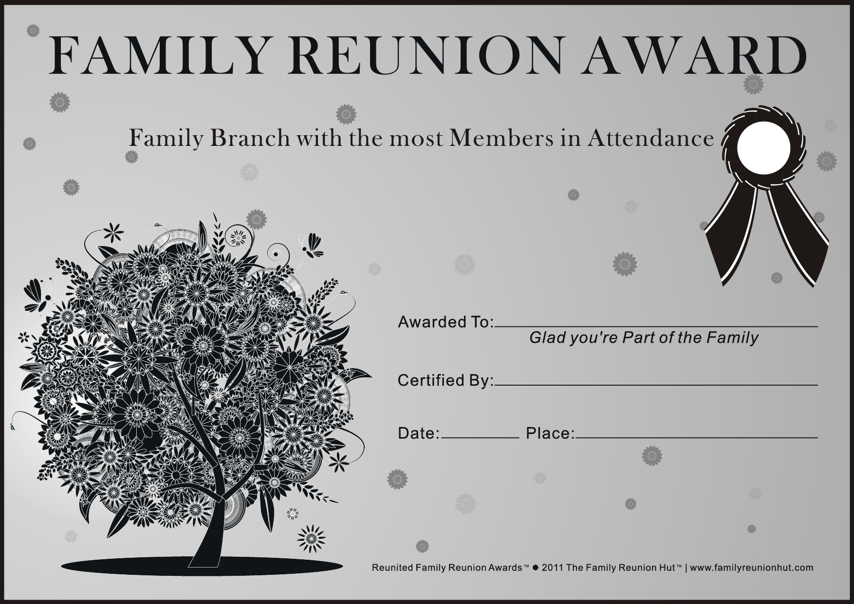 Free Printable Family Reunion Awards Free Printable