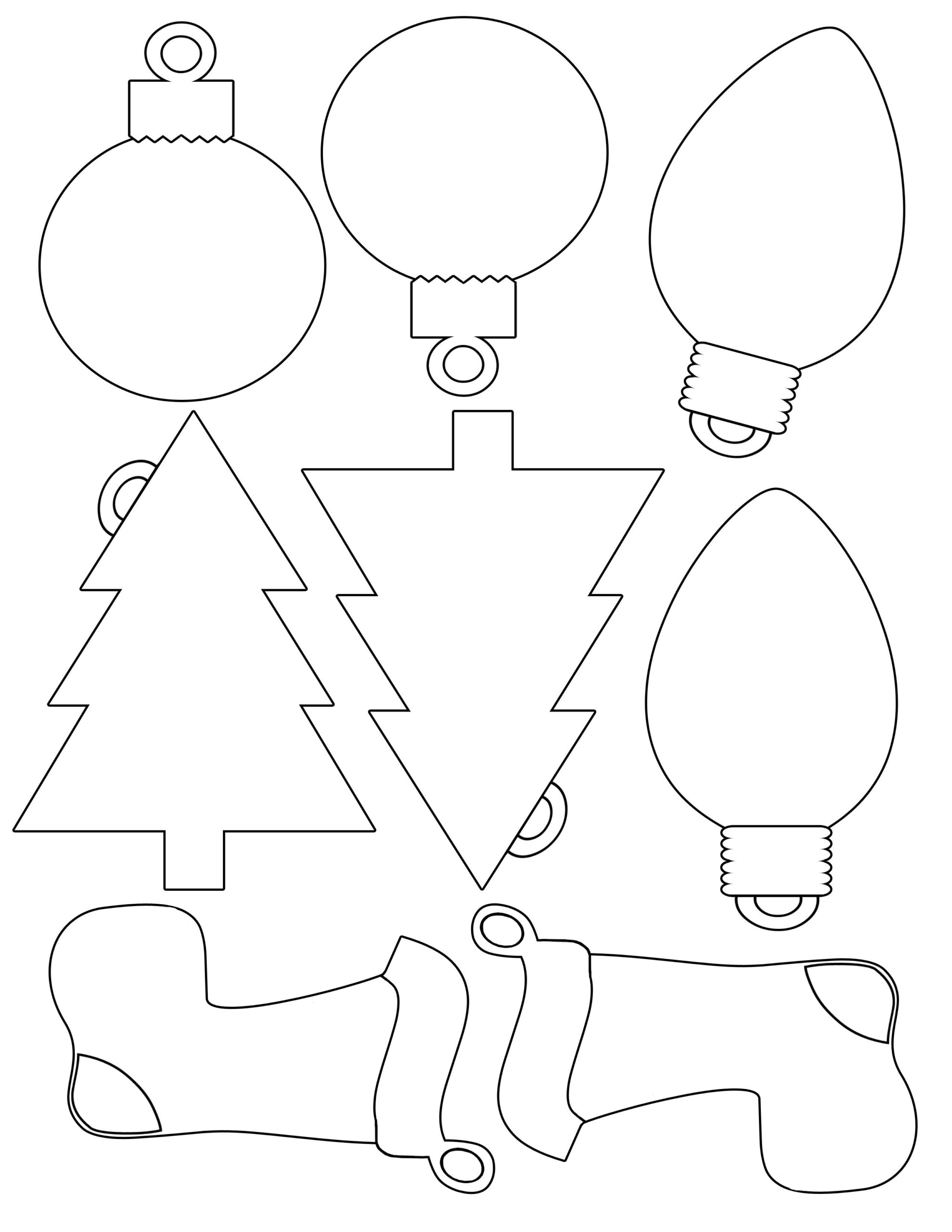 Free Printable Felt Christmas Ornament Patterns Free Printable