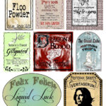 Free Printable Harry Potter Potion Bottle Labels 2 Quot TALL LABELS ONLY