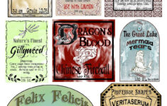 Free Printable Harry Potter Potion Bottle Labels 2 quot TALL LABELS ONLY