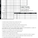 Free Printable Logic Puzzles For Middle School Free Printable