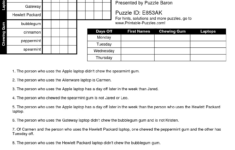 free printable logic puzzles for middle school free printable Free Printable Logic Puzzles For Middle School Free Printable