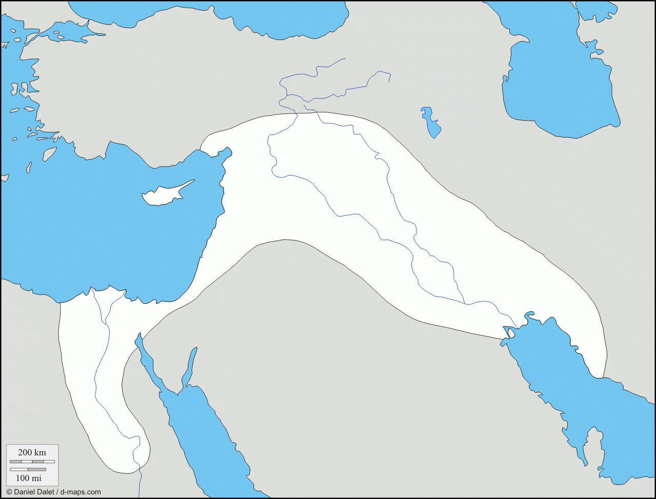 Free Printable Map Of Mesopotamia