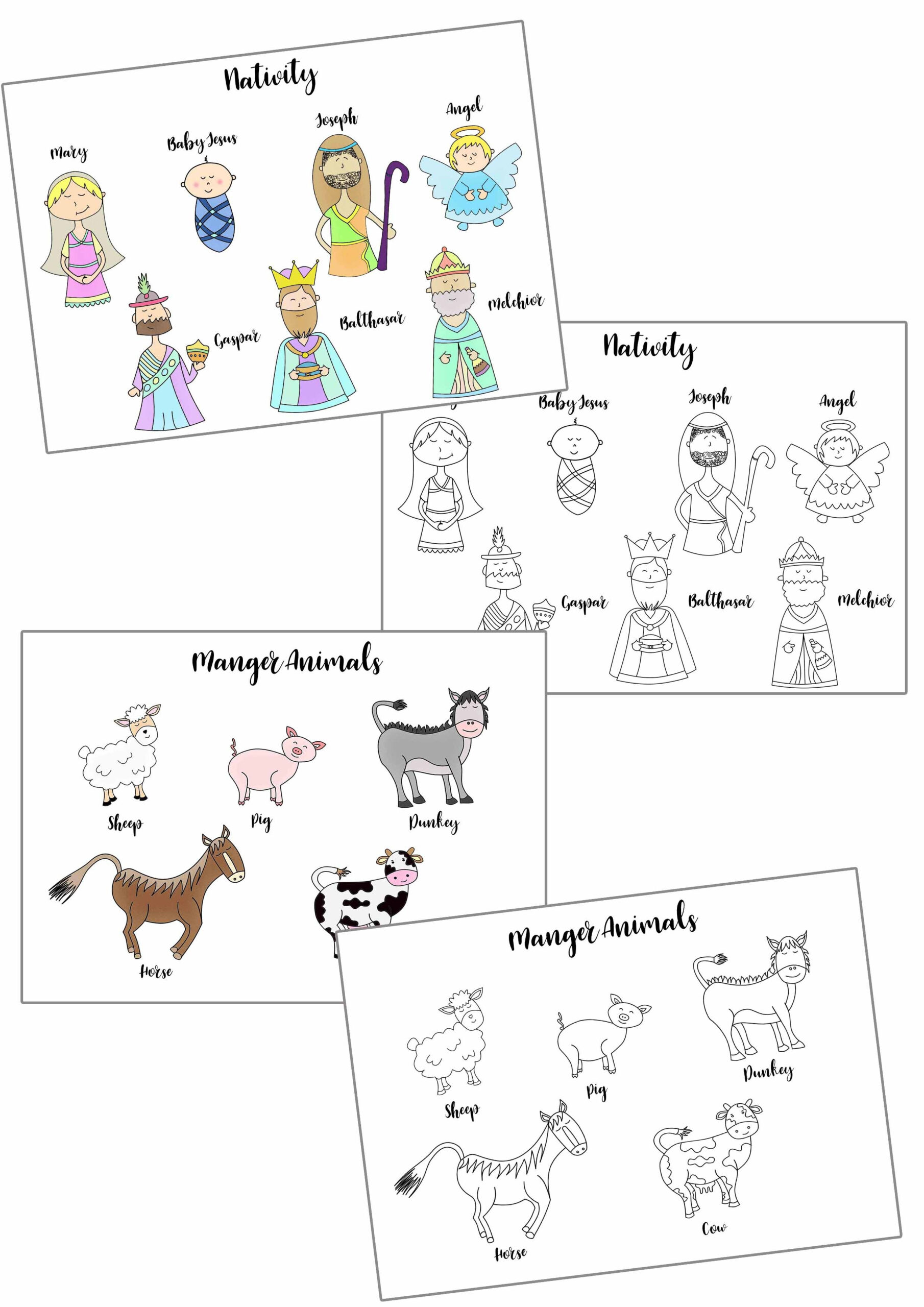 Free Printable Nativity Coloring Pages For Kids Projects To Try 