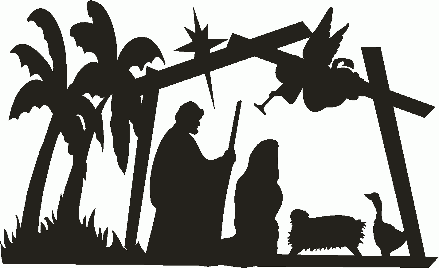 Free Printable Nativity Silhouette Free Printable