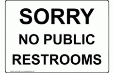 free printable no restroom signs free printable Free Printable No Restroom Signs Free Printable