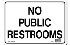 Free Printable No Restroom Signs Free Printable