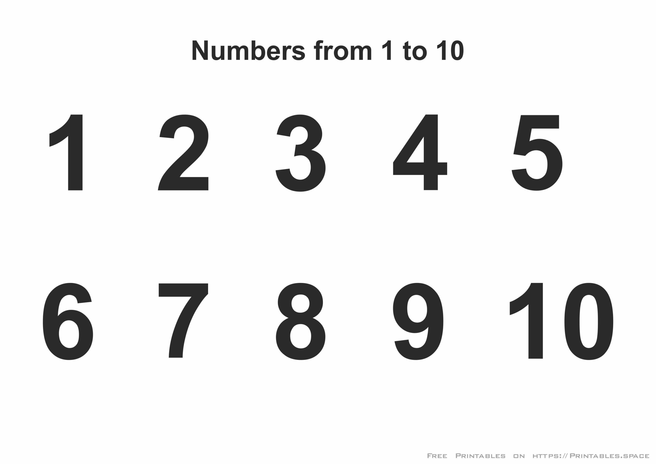 Free Printable Numbers 1 10 That Are Comprehensive Vargas Blog