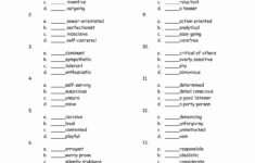 Free Printable Personality Test Free Printable A To Z