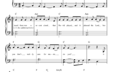Free Printable Piano Sheet Music For Hallelujah By Leonard Cohen Free