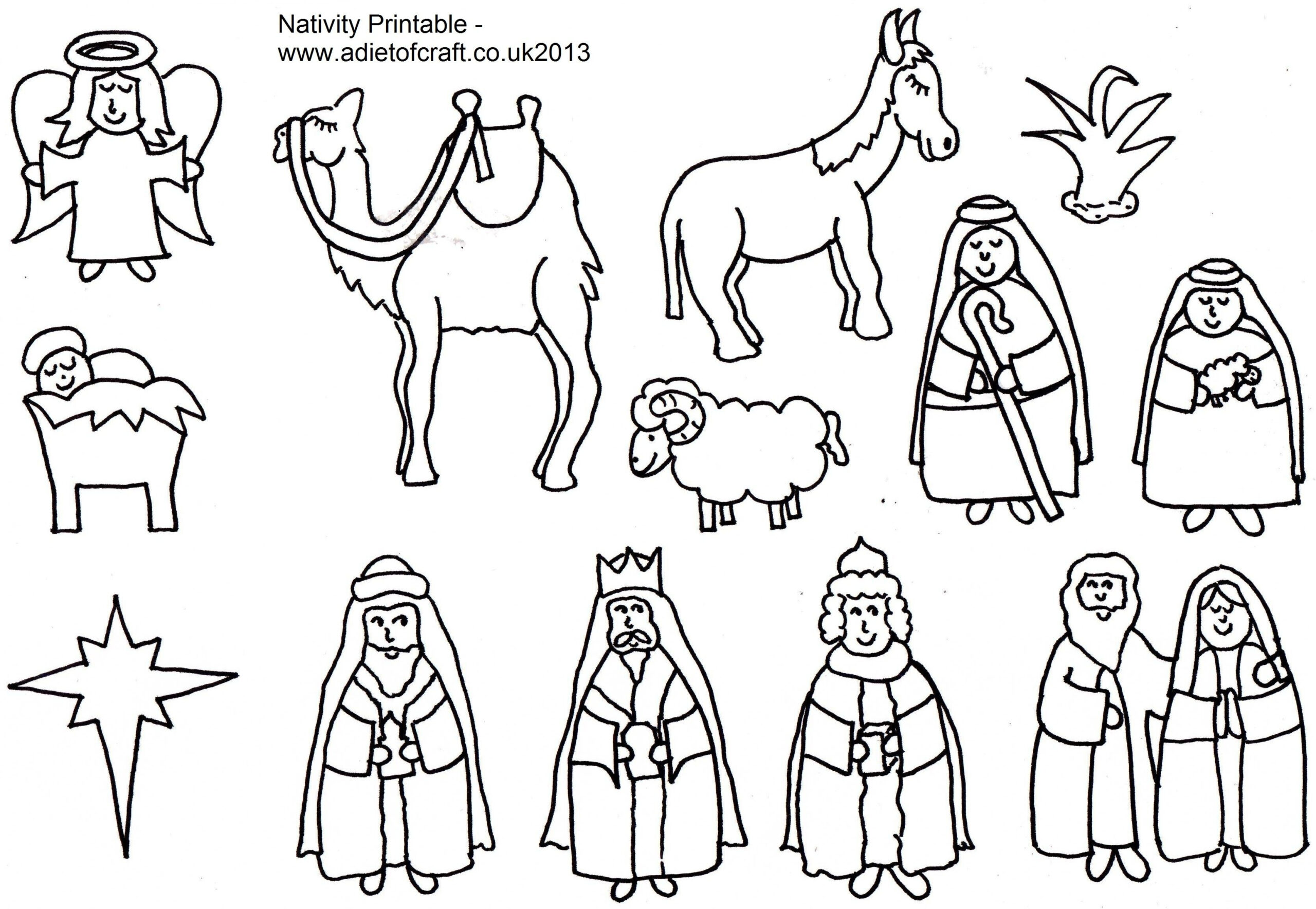 Free Printable Pictures Of Nativity Scenes Free Printable
