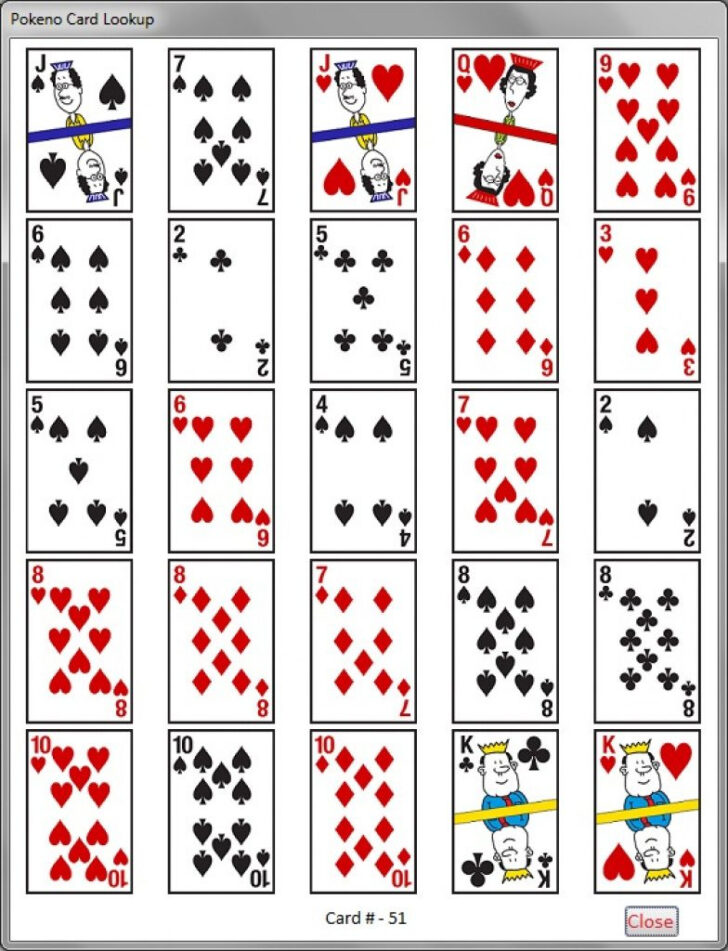 Free Printable Pokeno Game Cards Printable Card Free | Rossy Printable