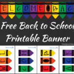 Free Printable Quot Welcome Back Quot Crayon Banner The Quiet Grove