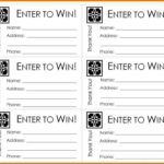 Free Printable Raffle Tickets With Stubs