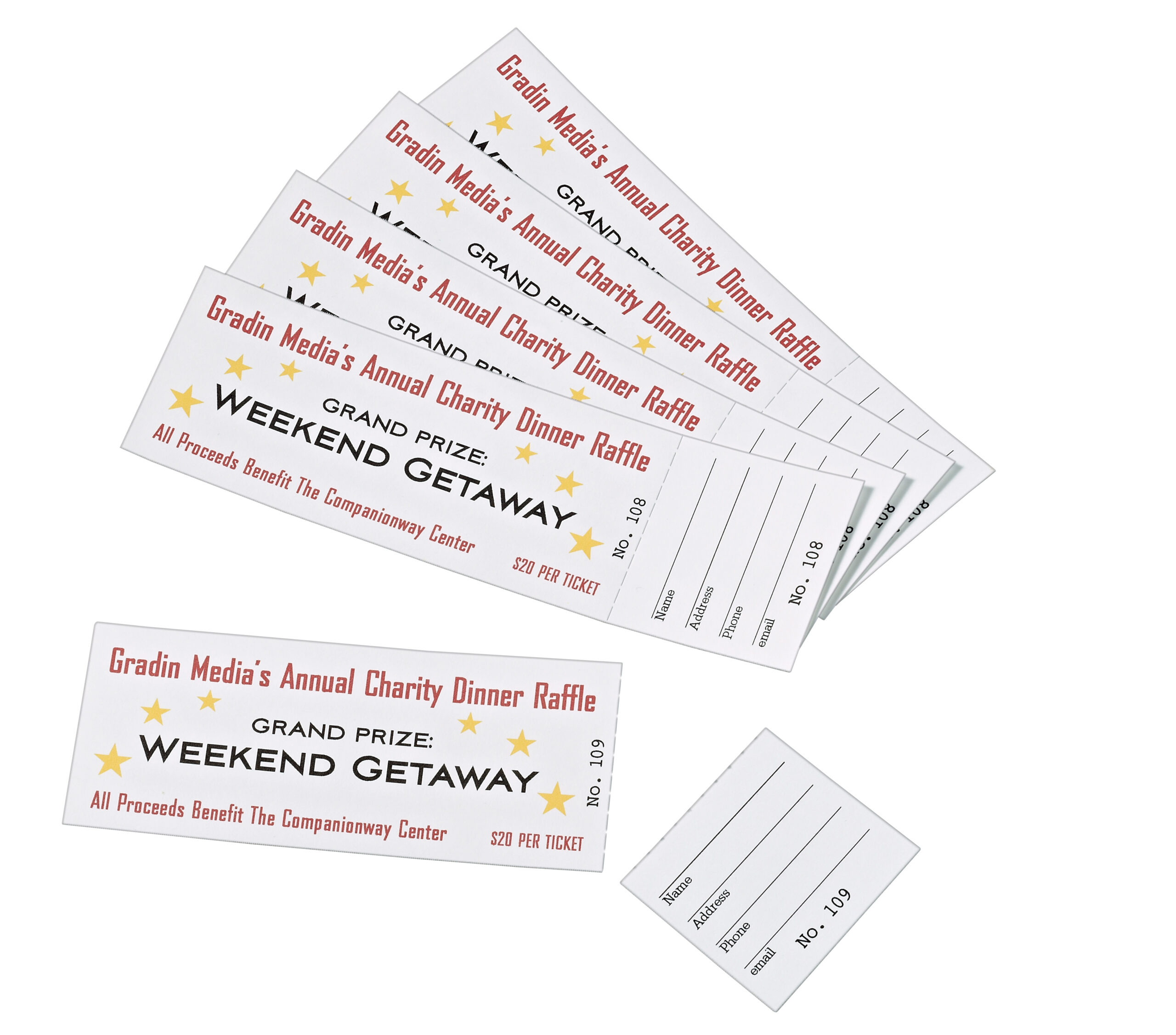 Free Printable Raffle Tickets With Stubs Free Printable