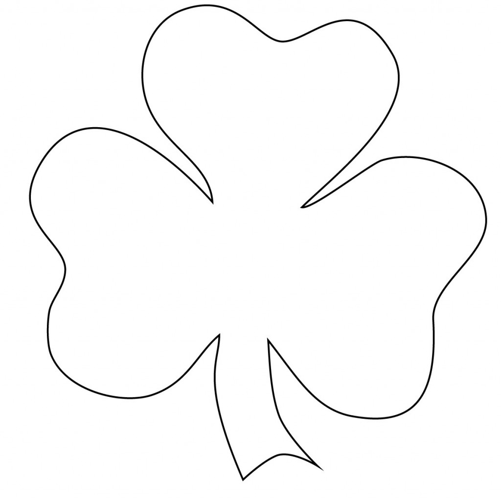 Free Printable Shamrock Cutouts Rossy Printable