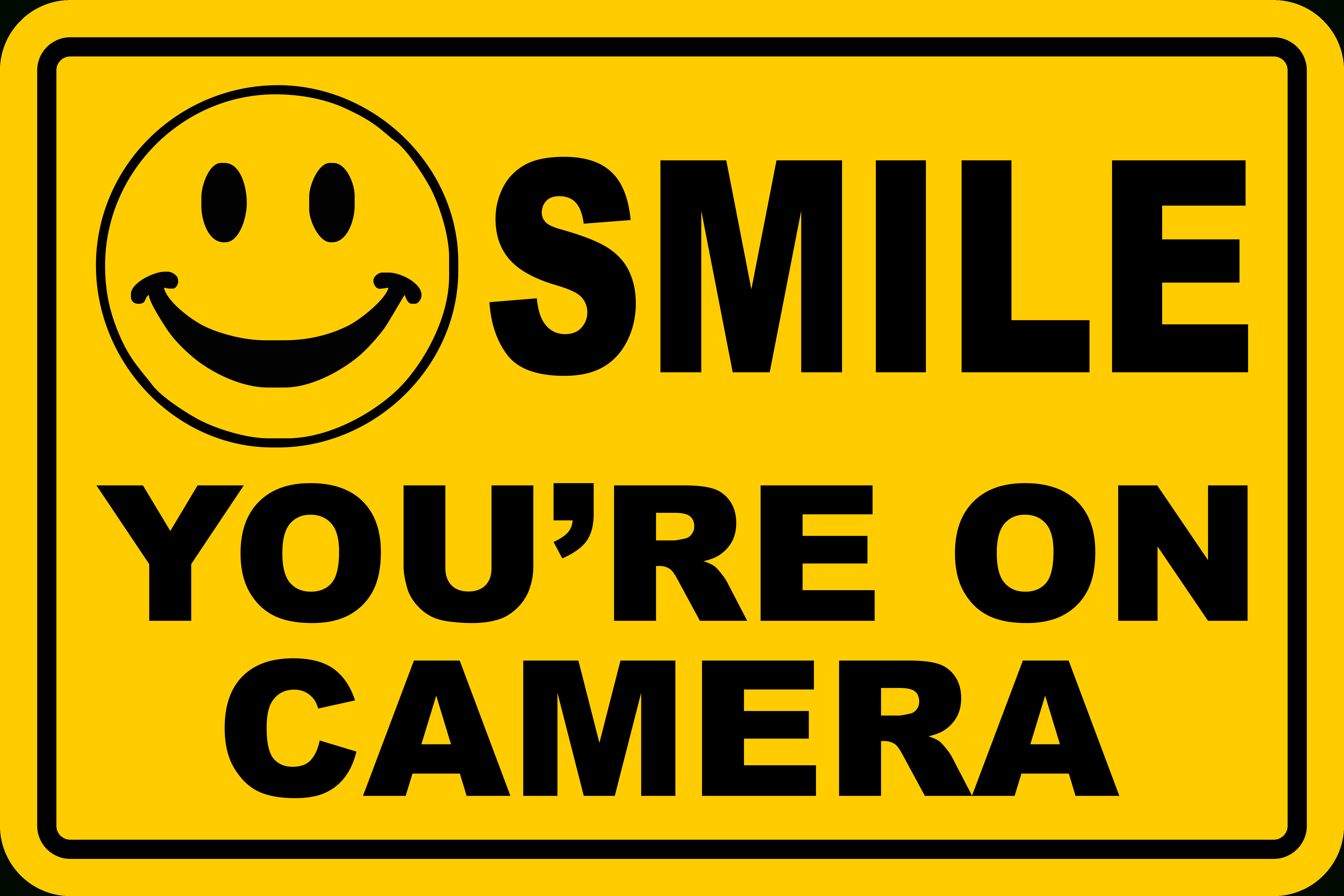 Free Printable Smile Your On Camera Free Printable A To Z