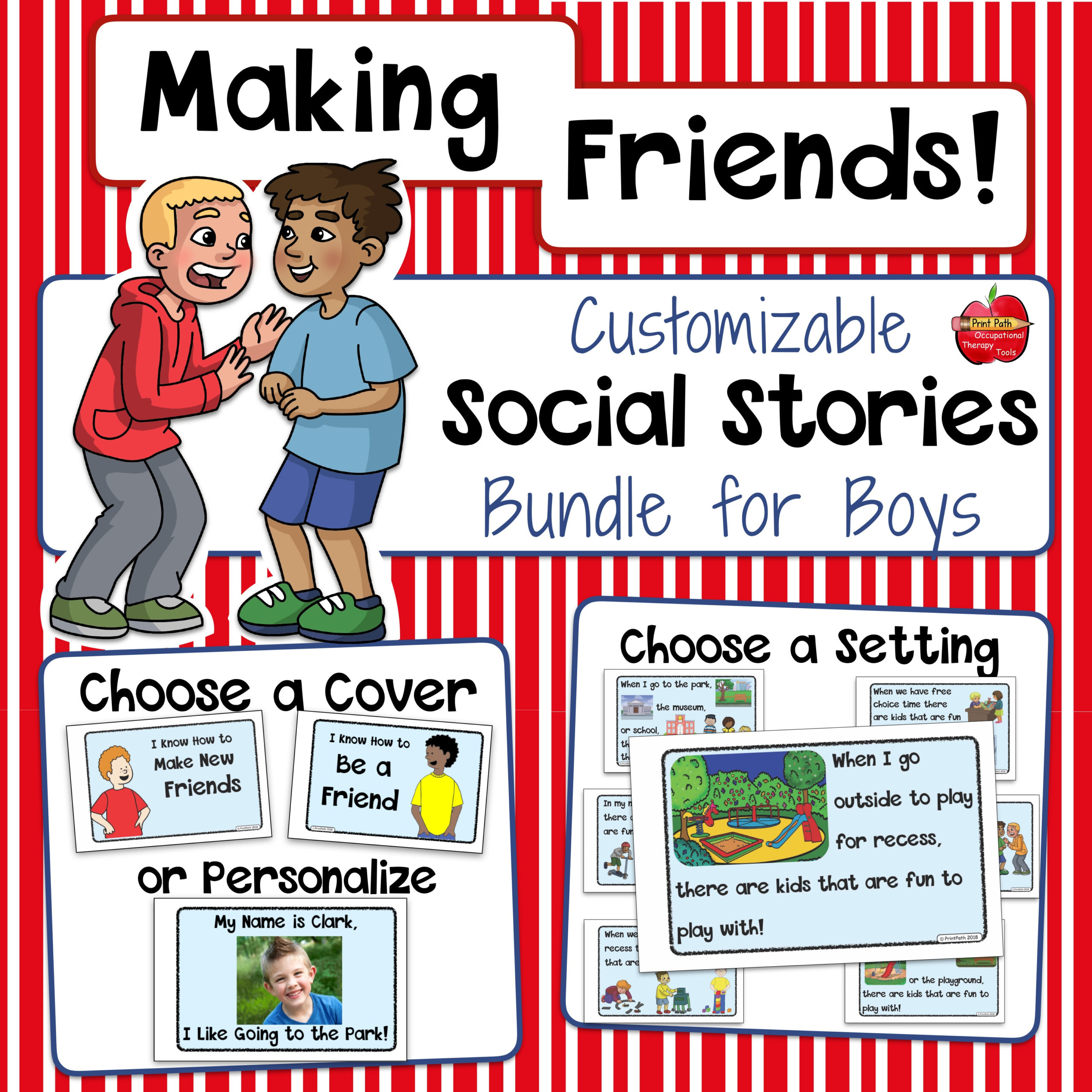 Free Printable Social Stories Making Friends Free Printable