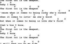Free Printable Song Lyrics With Guitar Chords Free Printable