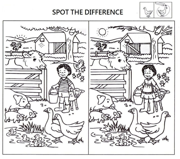 Free Printable Spot The Difference For Kids