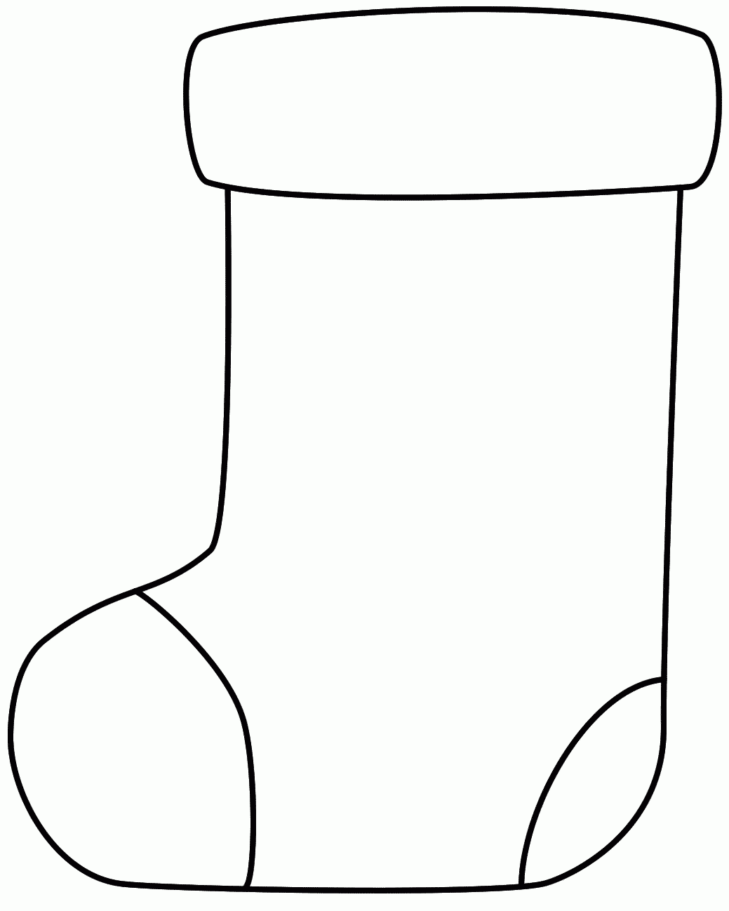 Free Printable Stocking Template Christmas Stocking Template 