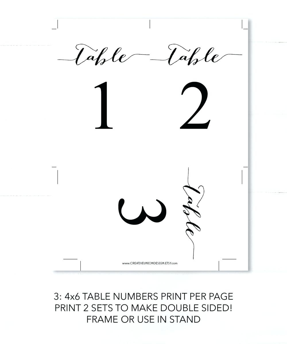 Free Printable Table Numbers 1 20 Free Printable