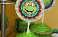 free printable teenage mutant ninja turtle cupcake toppers free printable 3 Free Printable Teenage Mutant Ninja Turtle Cupcake Toppers Free Printable