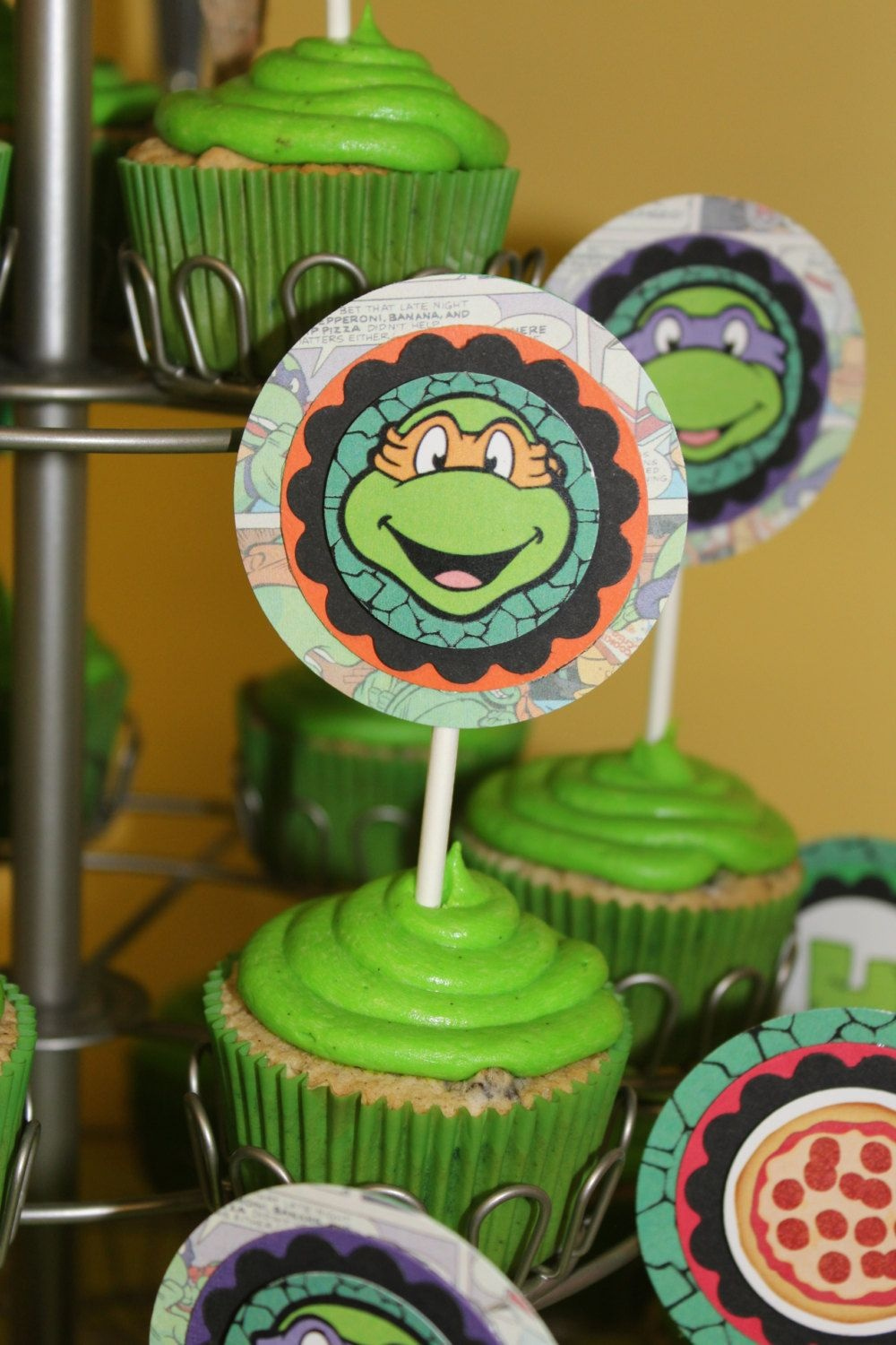 Free Printable Teenage Mutant Ninja Turtle Cupcake Toppers Free Printable