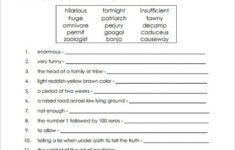 Free Printable Vocabulary Quiz Maker