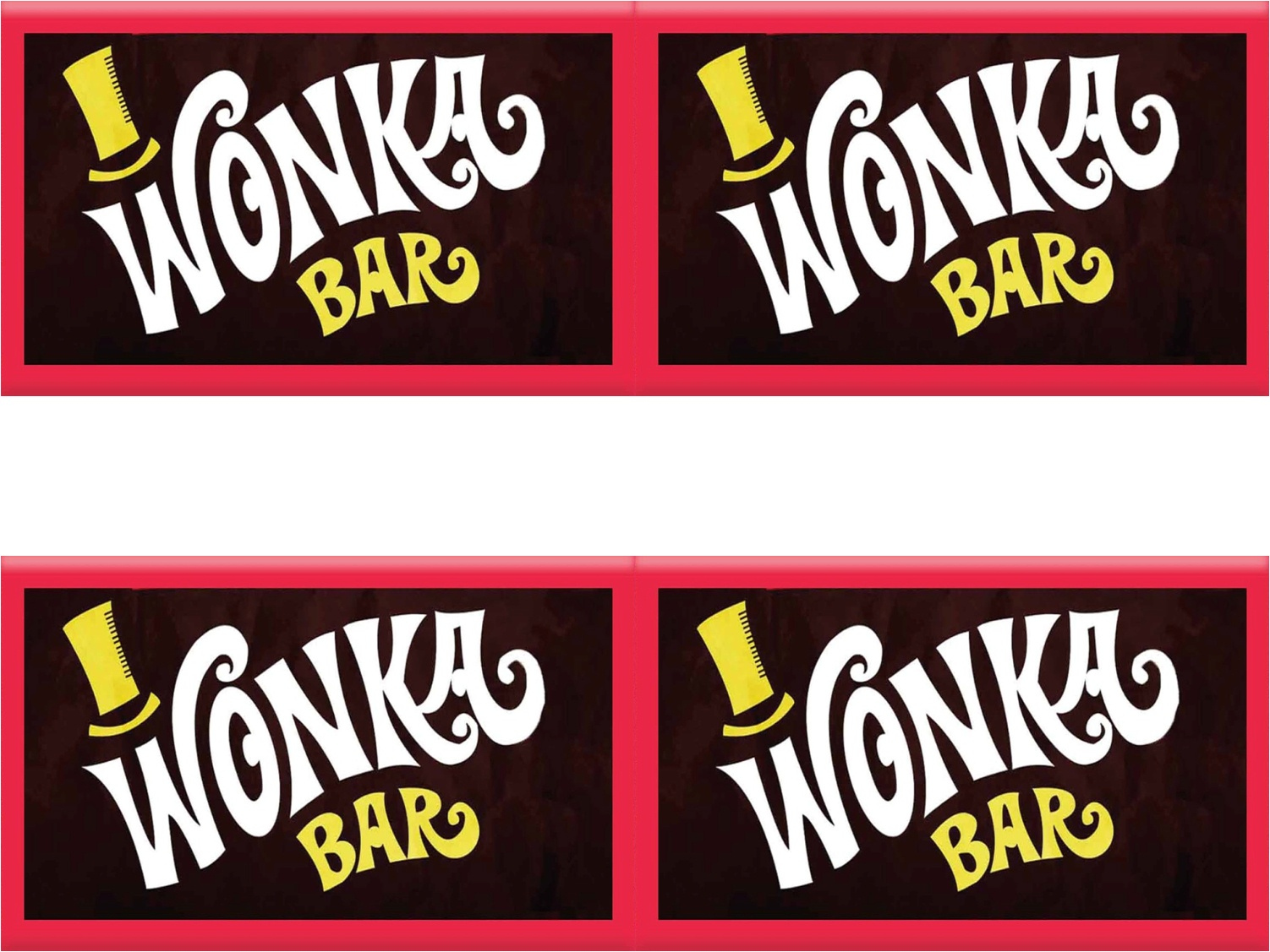 Free Printable Wonka Bar Wrapper Template Free Printable