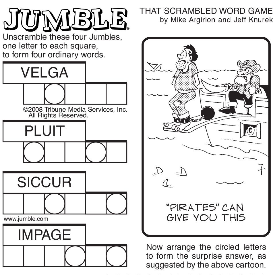 jumble word game printable